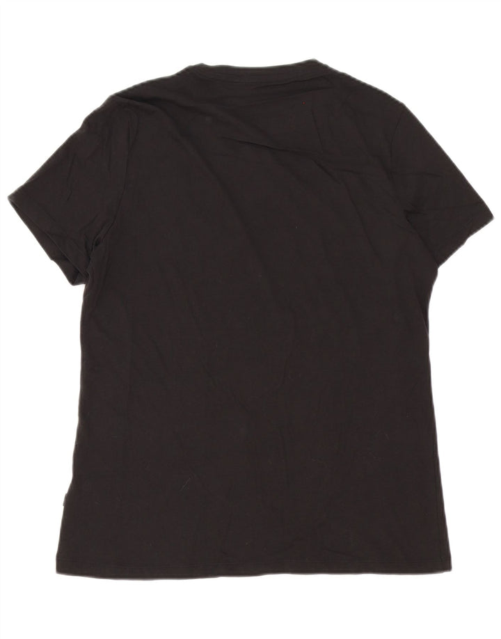 Puma Mens Graphic T-Shirt Top Large Black Cotton