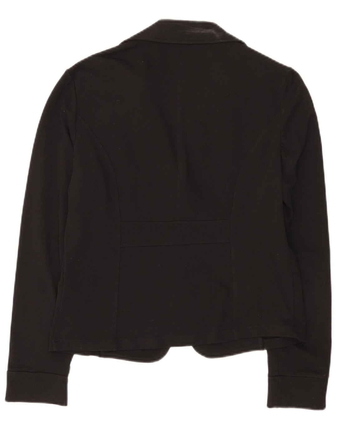 Liu Jo Dame 1 Knap Blazer Jakke UK 18 XL Sort Bomuld
