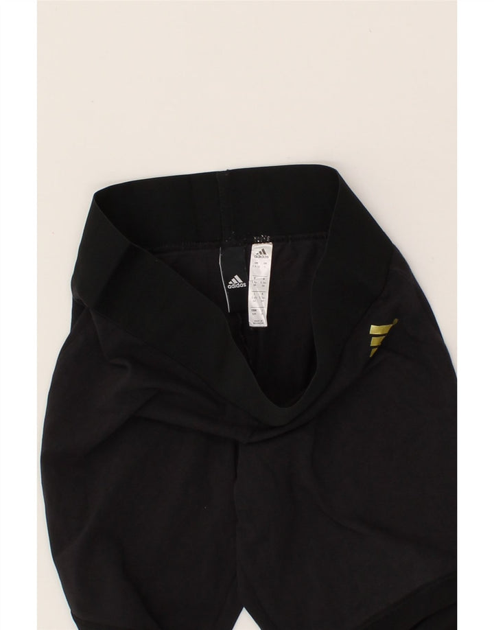 ADIDAS Womens Leggings UK 8/10 Small  Black Colourblock Vintage Adidas and Second-Hand Adidas from Messina Hembry 