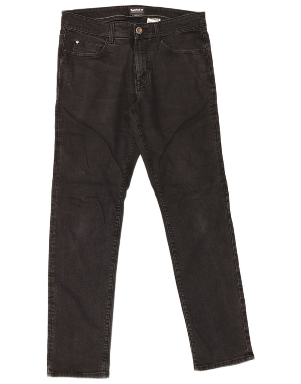 Timberland Mens Slim Jeans W32 L32 Sort Bomuld