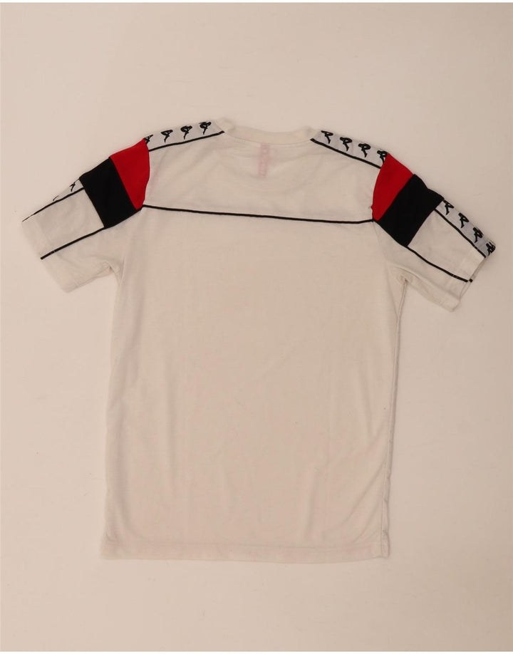 Kappa Mens Graphic T-Shirt Top Medium White Colourblock
