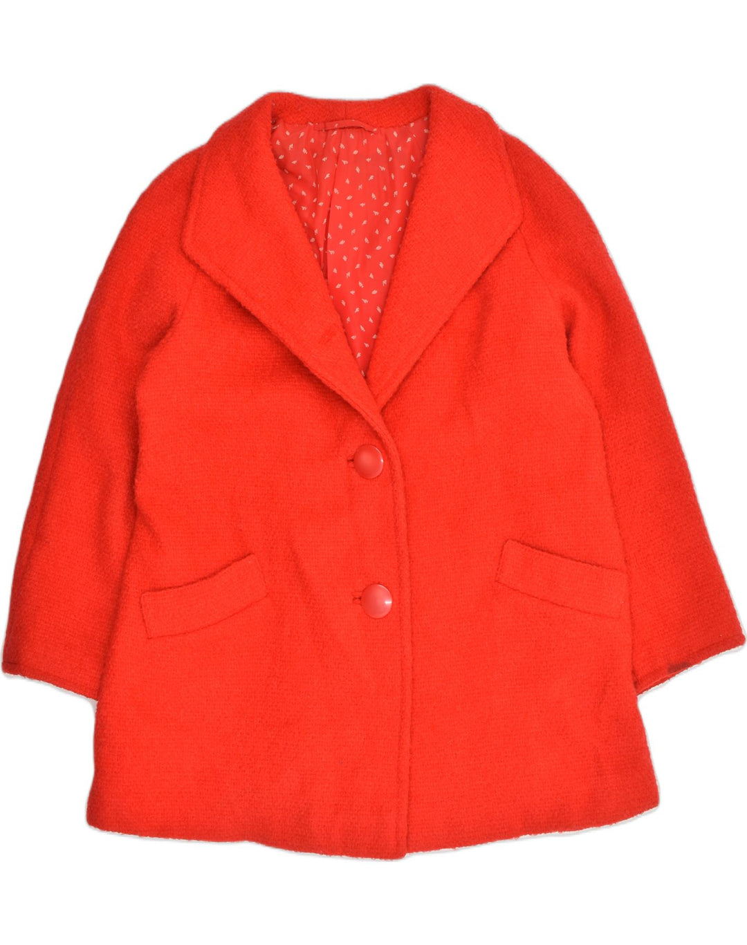 VINTAGE Womens Overcoat UK 18 XL Red Wool | Vintage Vintage | Thrift | Second-Hand Vintage | Used Clothing | Messina Hembry 