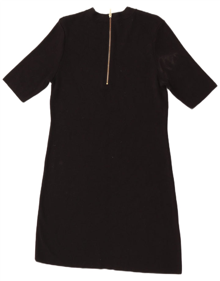Monsoon Womens Short Sleeves Jumper Dress UK 12 Medium Black