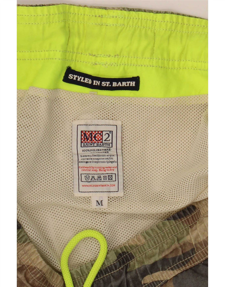MC2 SAINT BARTH  Mens Swimming Shorts Medium  Khaki Polyester