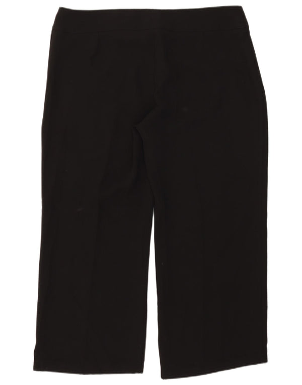Marks & Spencer Damen gerade geschnittene Hose UK 20 2XL W39 L26 Schwarz