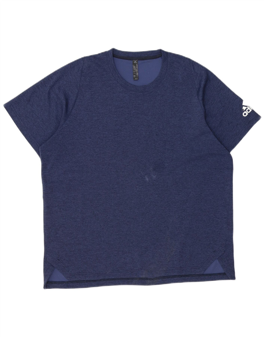Adidas herre T-shirt top XL marineblå polyester
