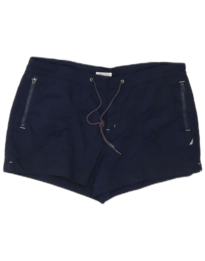 Nautica Mens Swimming Shorts Large Navy Blue Nylon