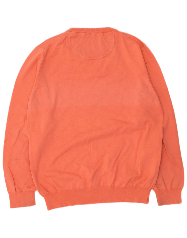 Gant sweater med rund hals til mænd Medium Orange Bomuld