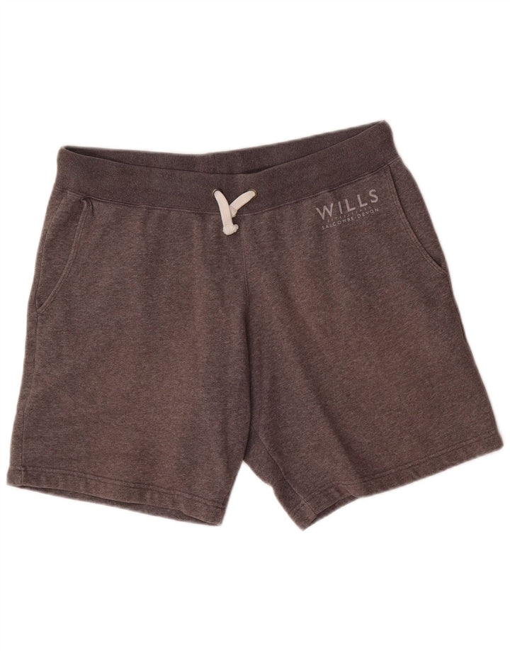 Jack Wills Mens Graphic Sport Shorts Medium  Grey Cotton