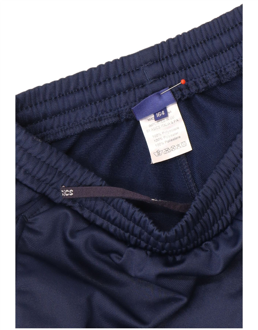 Pantaloni della tuta da ragazzo Asics 15-16 anni in poliestere blu navy