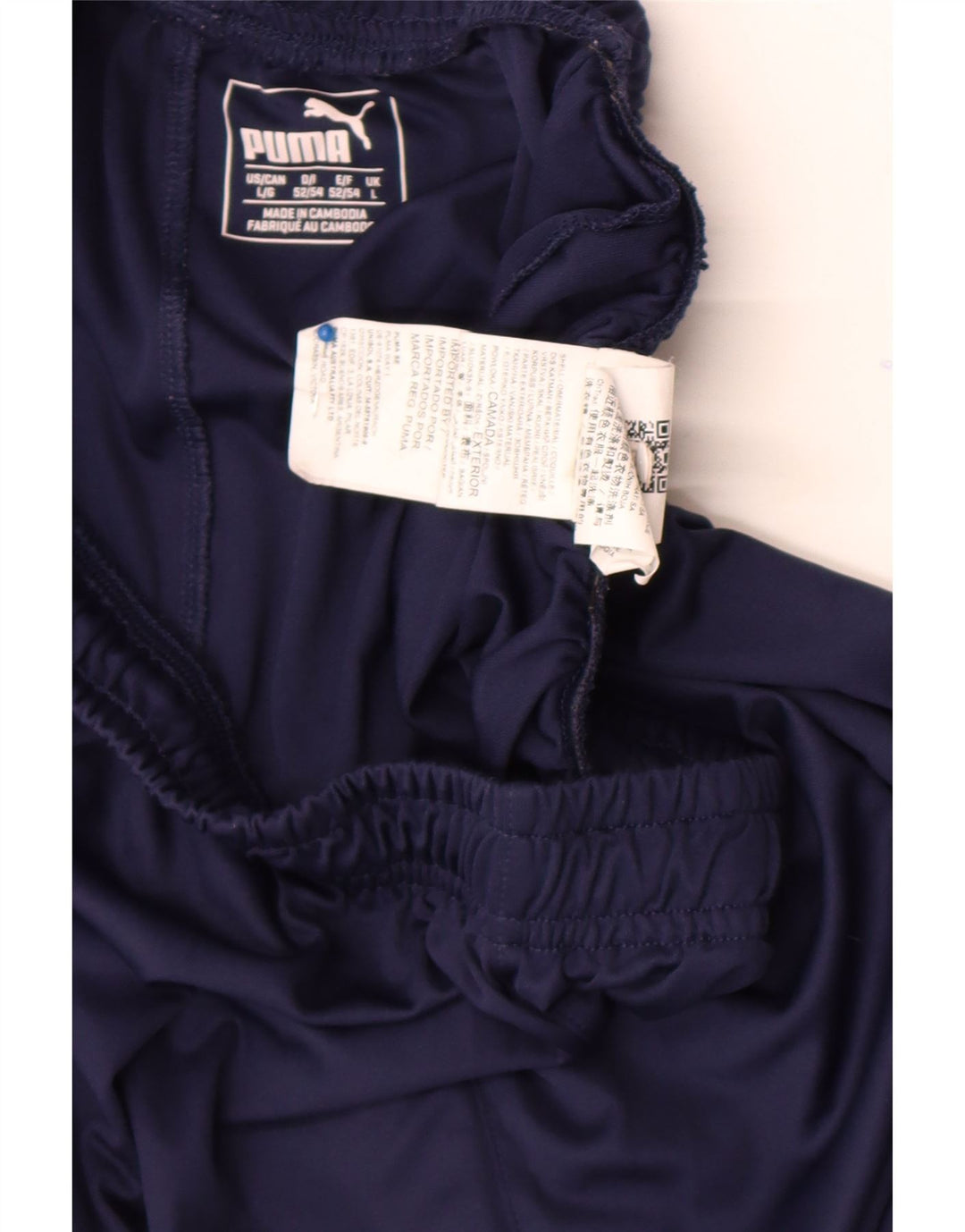 Pantaloncini sportivi da uomo Puma Large in poliestere blu navy