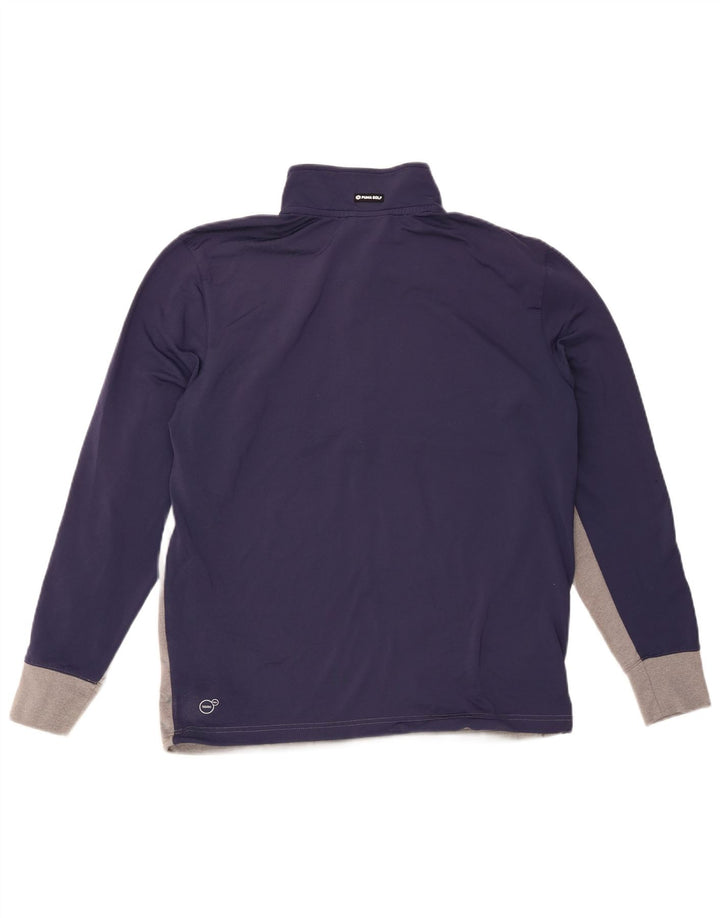 Mens Zip Neck Pullover Tracksuit Top Medium