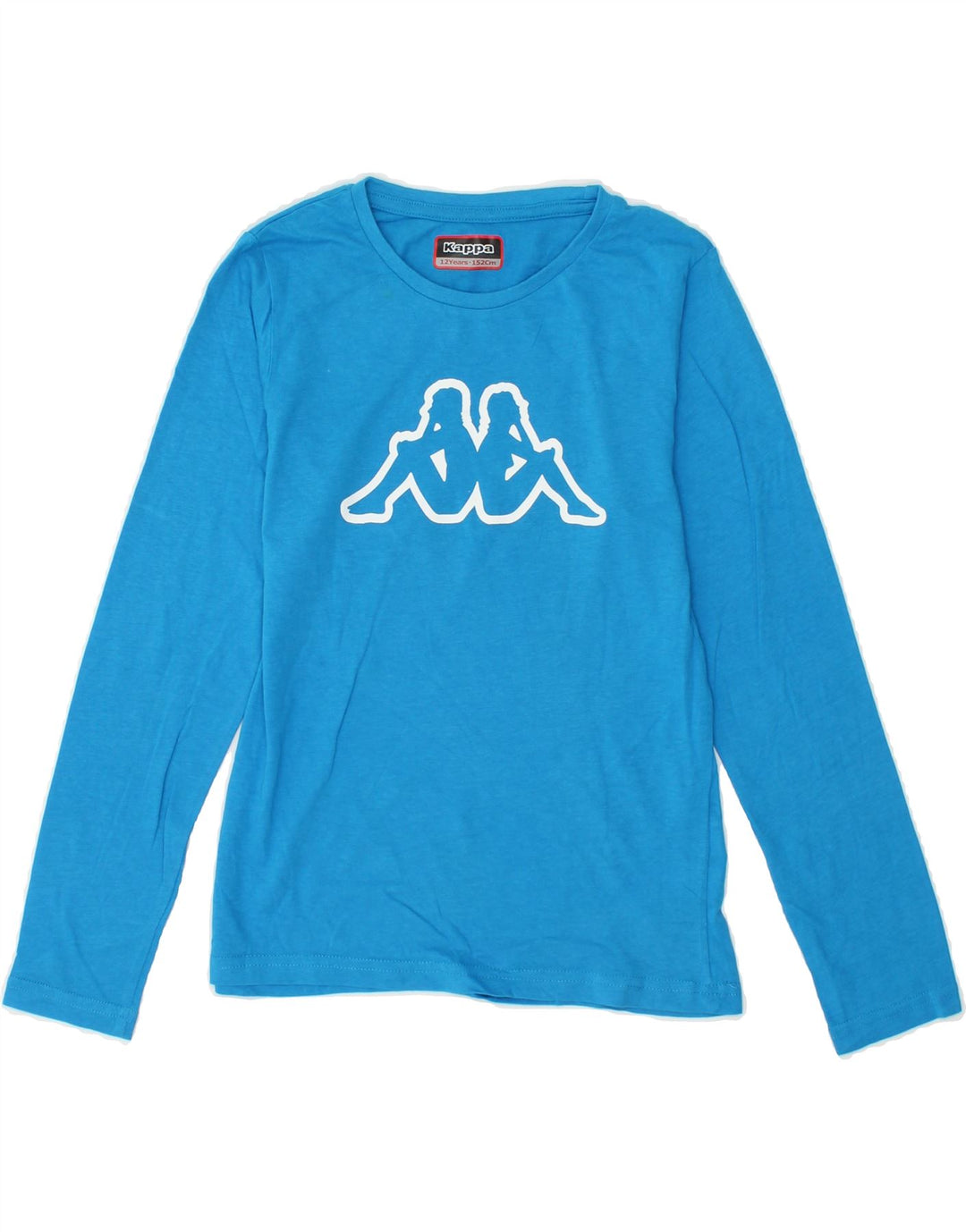 KAPPA Boys Graphic Top Long Sleeve 11-12 Years Blue Cotton Vintage Kappa and Second-Hand Kappa from Messina Hembry 