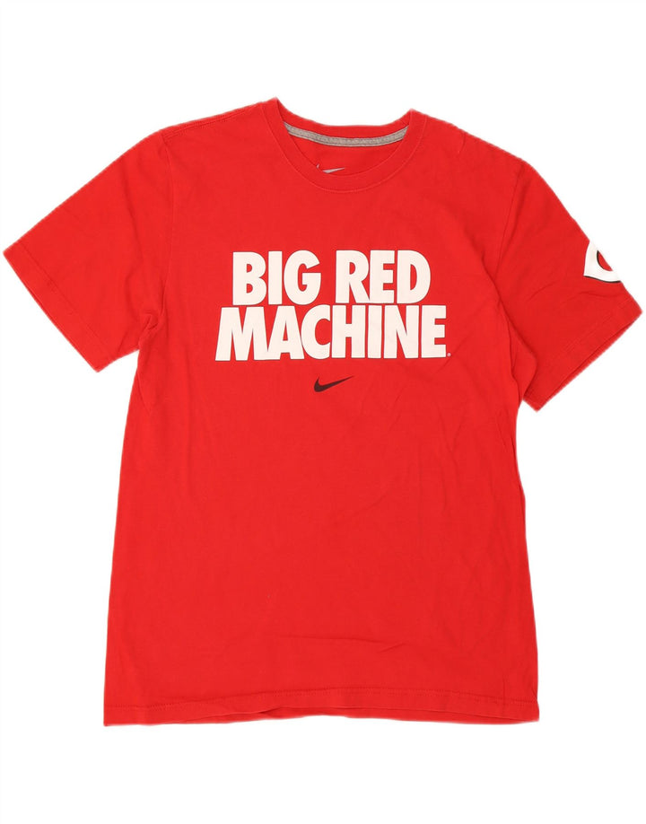 NIKE Mens Regular Fit Graphic T-Shirt Top Large Red Cotton Vintage Nike and Second-Hand Nike from Messina Hembry 
