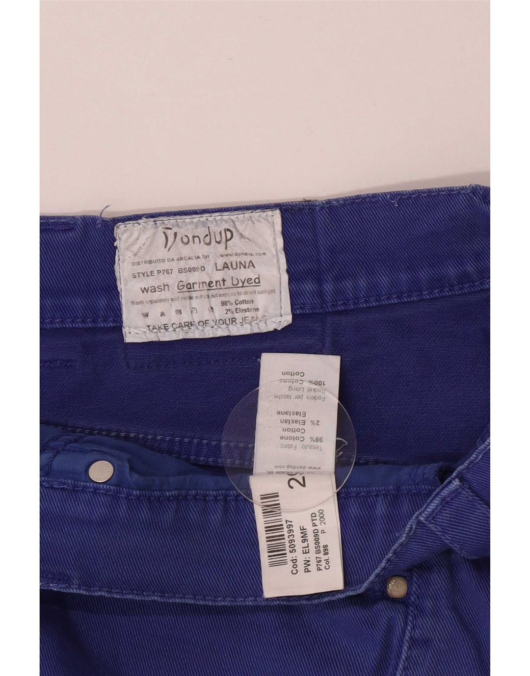 Dondup Womens Regular Fit Denim Shorts UK 12 Medium W29 Blue Cotton