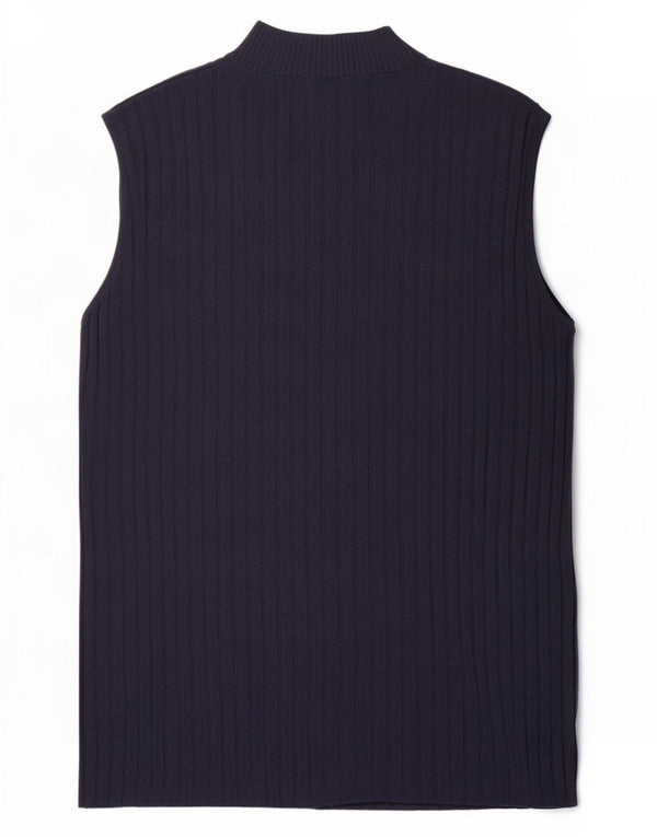 Marks & Spencer Damen Weste Tank Top UK 10 Small Marineblau Viskose