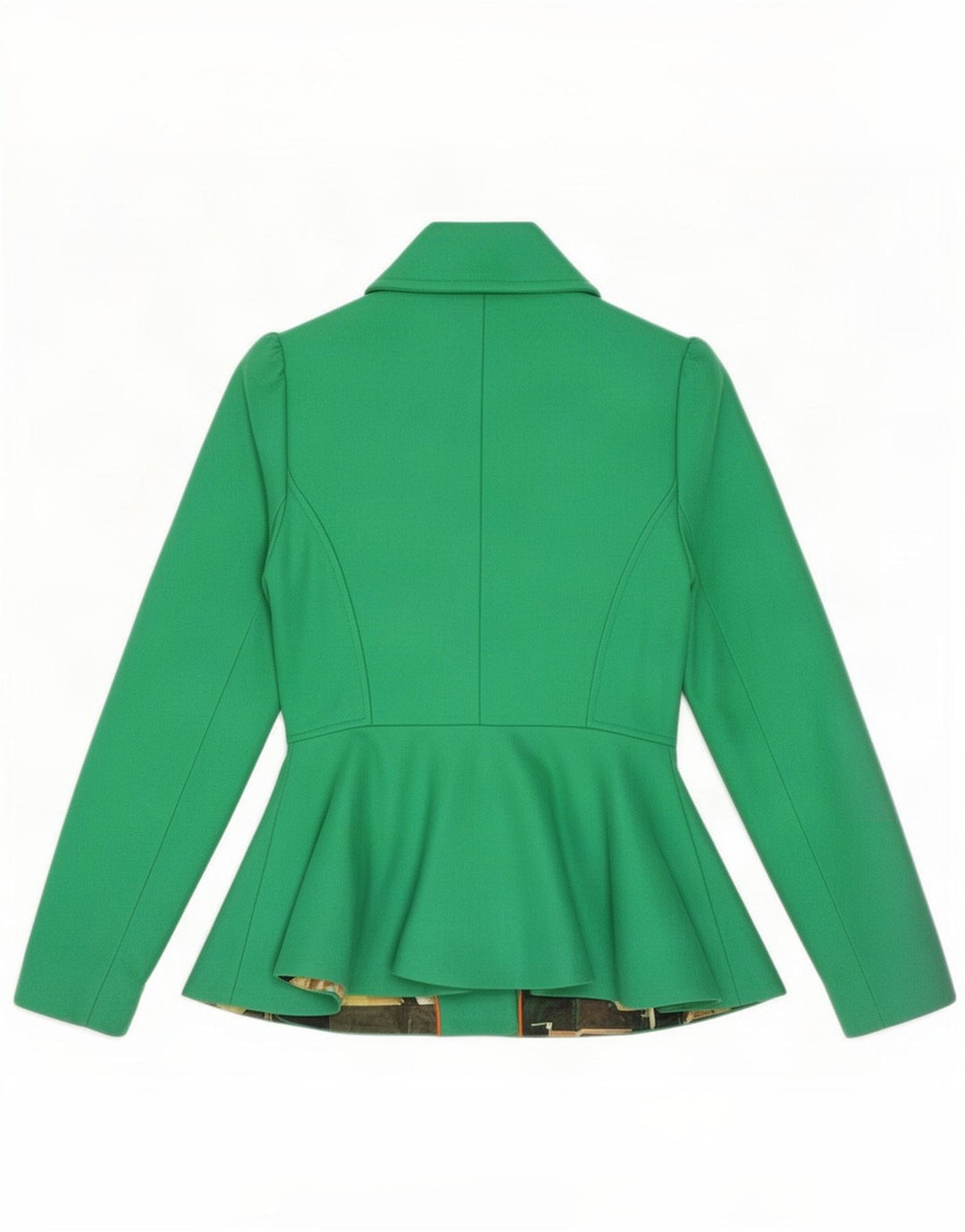 Jaqueta blazer feminina Ted Baker tamanho 0 2XS lã verde