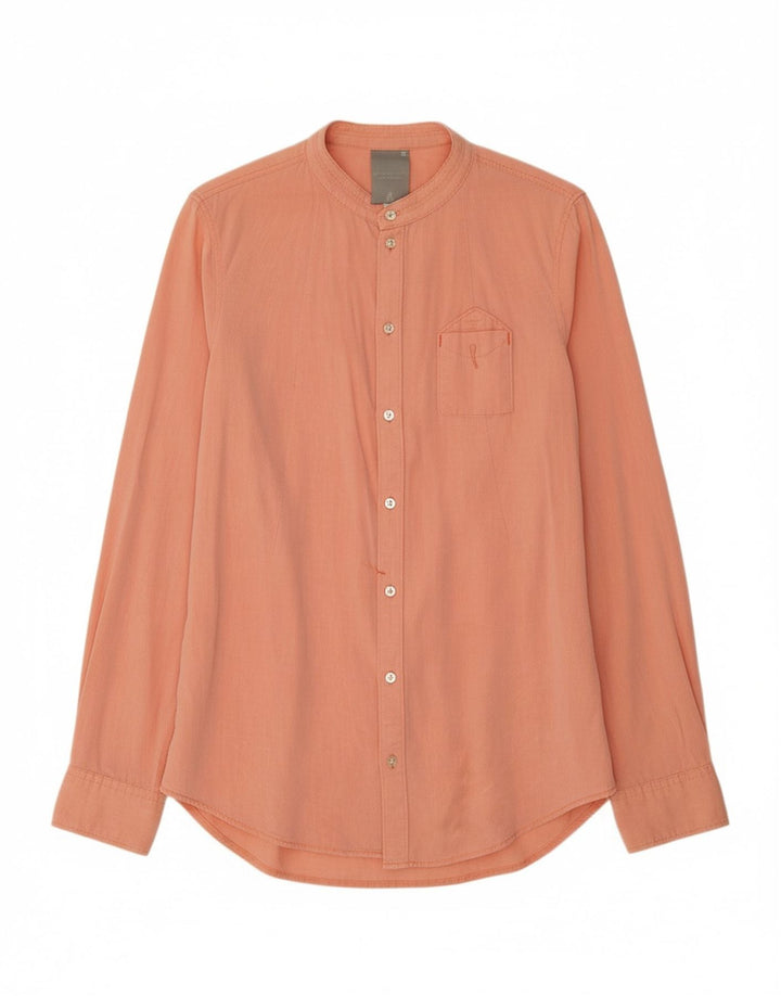 G-STAR Womens Shirt UK 12 Medium Orange Cotton