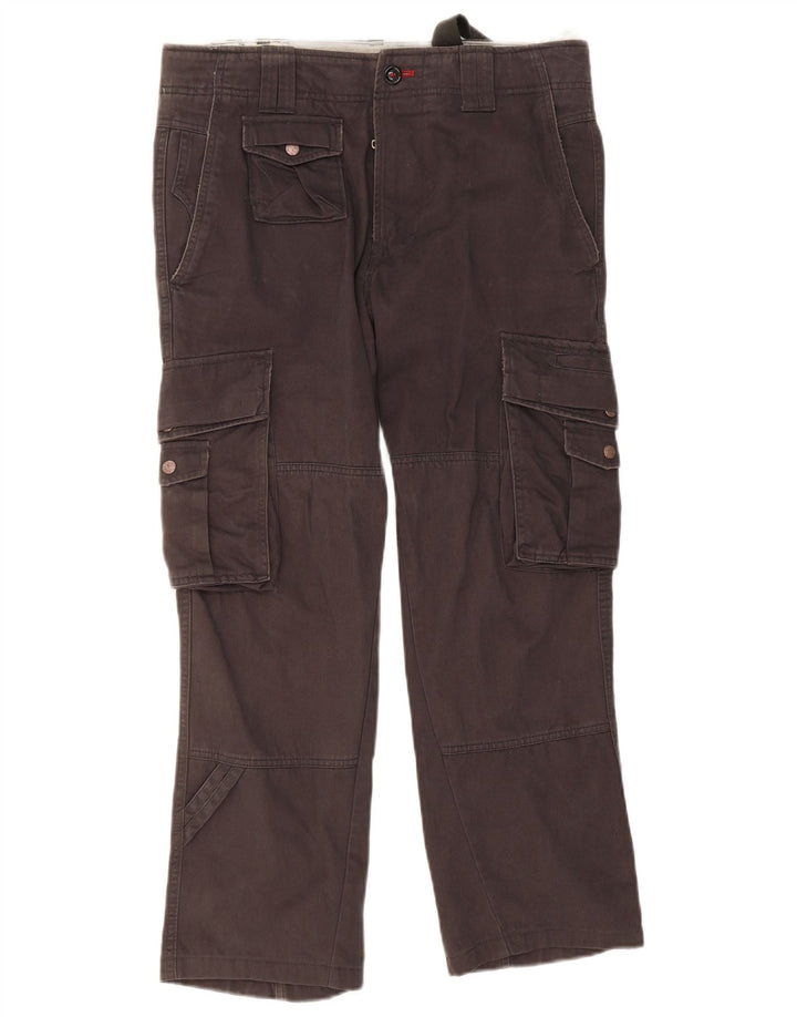 Calça cargo reta feminina DIESEL W31 L27 algodão cinza