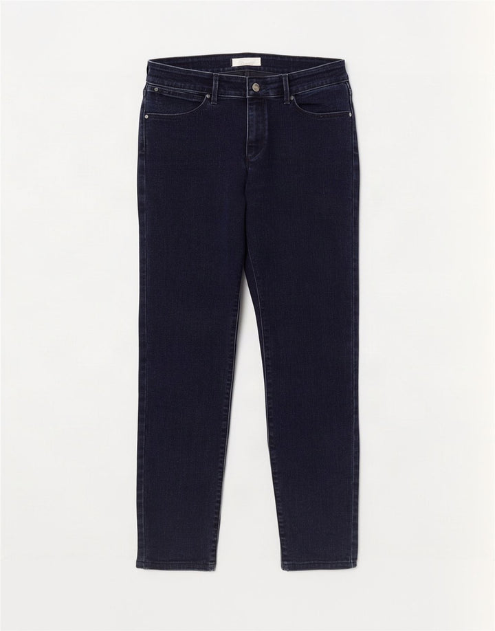 Wrangler Damen Slim Jeans W28 L32 Marineblaue Baumwolle