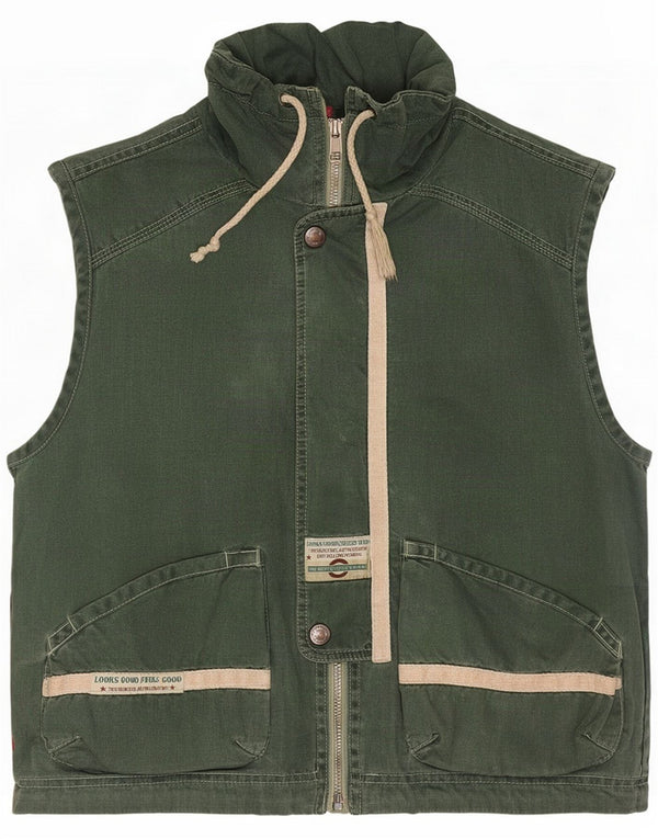 Vintage Mens Gilet UK 36 Small Green