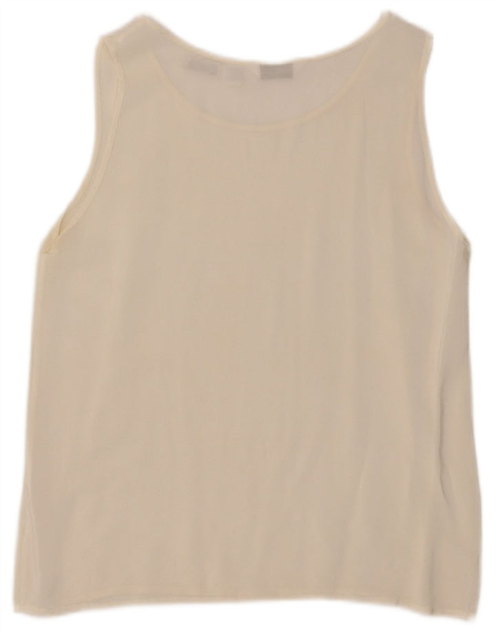 Saint George Ärmelloses Damen-Blusenoberteil UK 12 Medium Off White