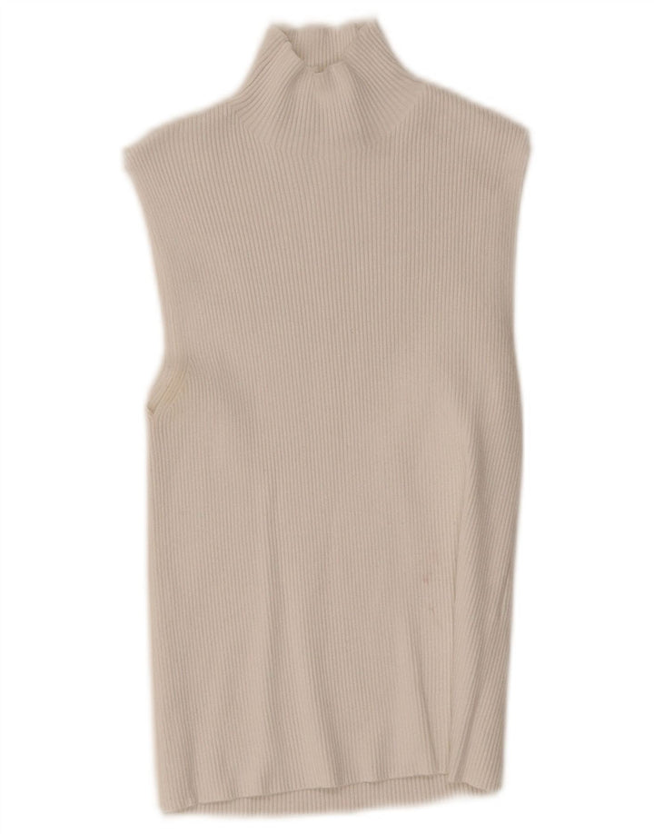 Zara Womens Vest Top UK 8 Small White Viscose