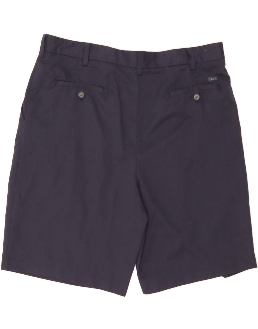 IZOD Mens Pegged Chino Shorts W38 XL Navy Blue Polyester Vintage Izod and Second-Hand Izod from Messina Hembry 