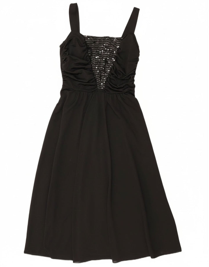 Hermann Lange Womens Sleeveless Cocktail Maxi Dress EU 40 Medium Black