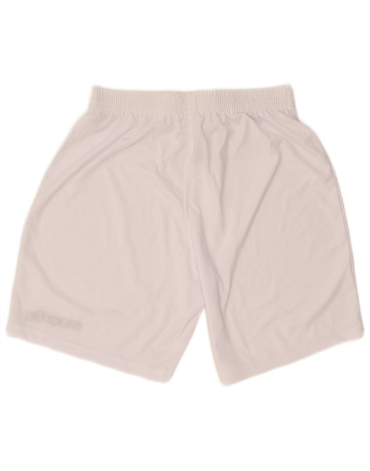 Macron Mens Graphic Sport Shorts XL White