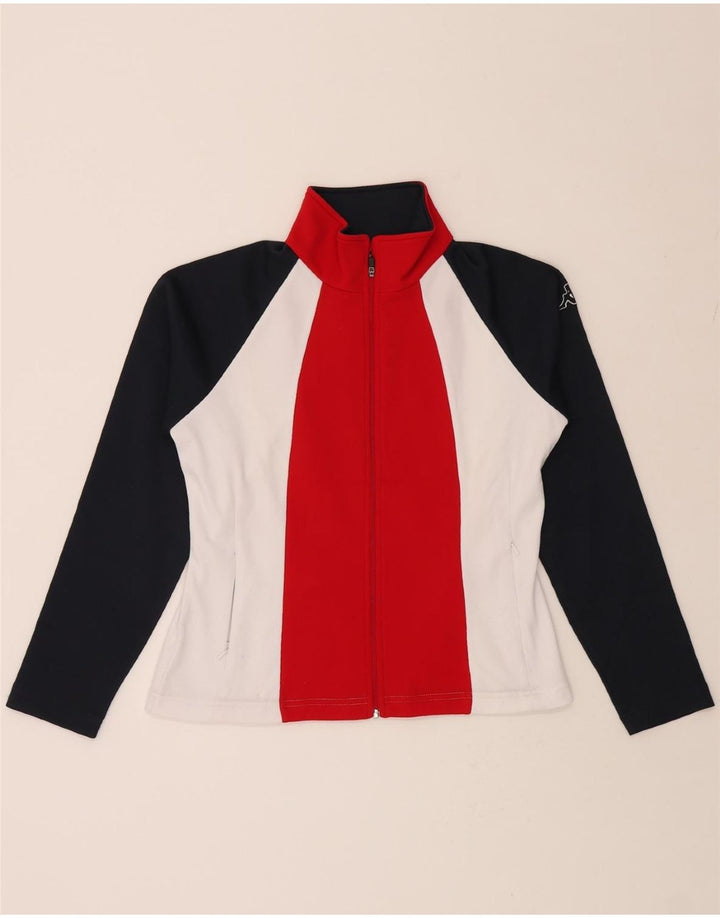 KAPPA Womens Tracksuit Top Jacket UK 10 Small Multicoloured Colourblock Vintage Kappa and Second-Hand Kappa from Messina Hembry 