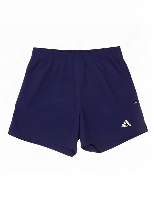 Pantaloncini sportivi da uomo Adidas Large blu navy in poliestere