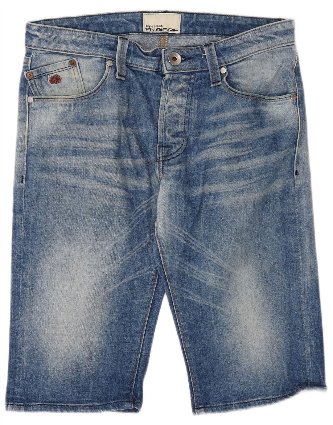 Shorts jeans masculino Energie W32 algodão azul médio