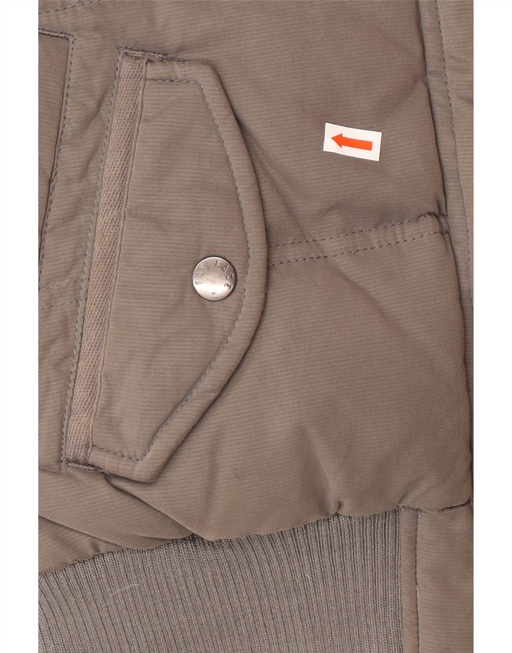 Fat Face Womens Padded Gilet UK 8 Small Grey Polyester