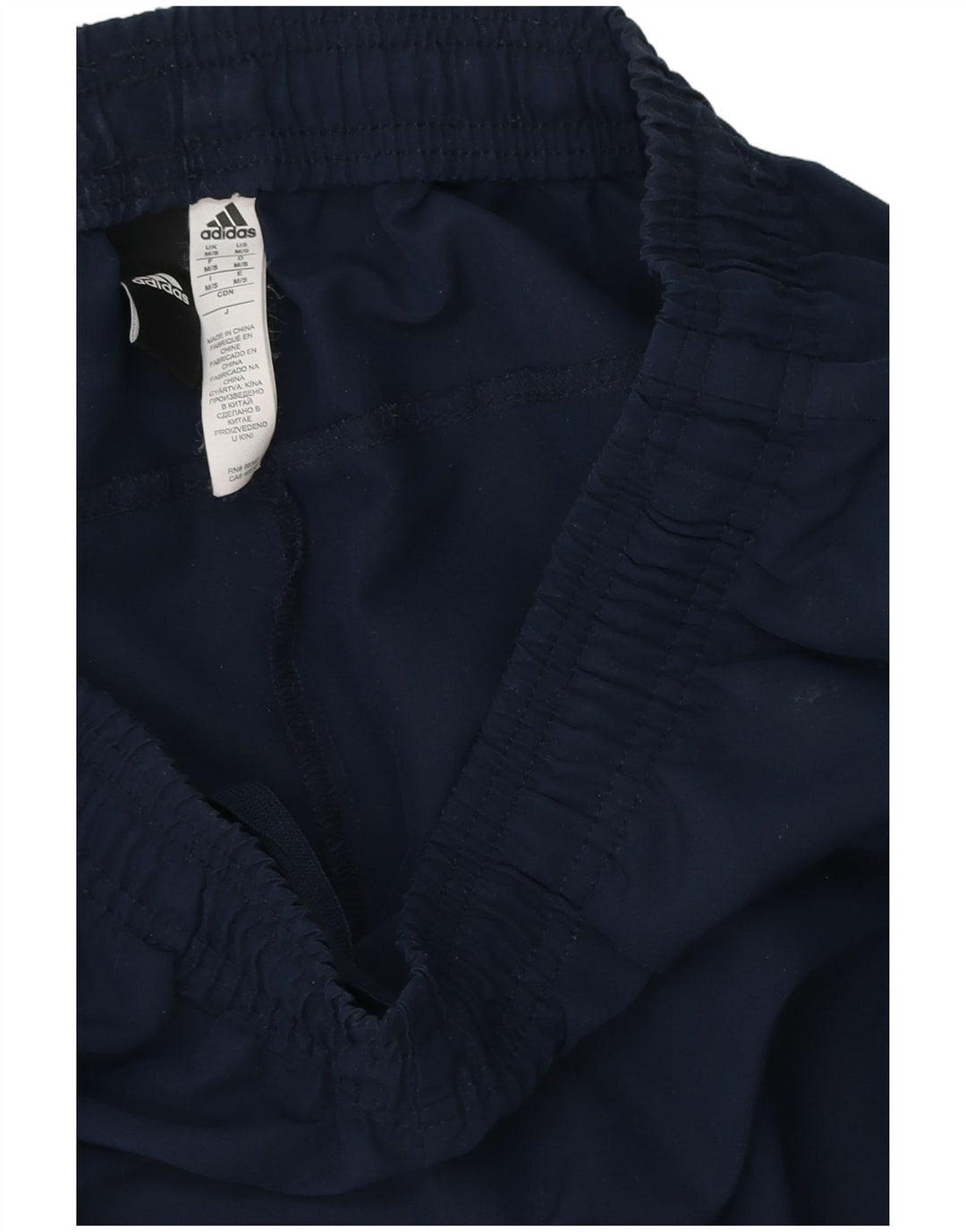 Adidas Herren-Trainingshose mit Grafik, mittelgroß, marineblau, Polyester