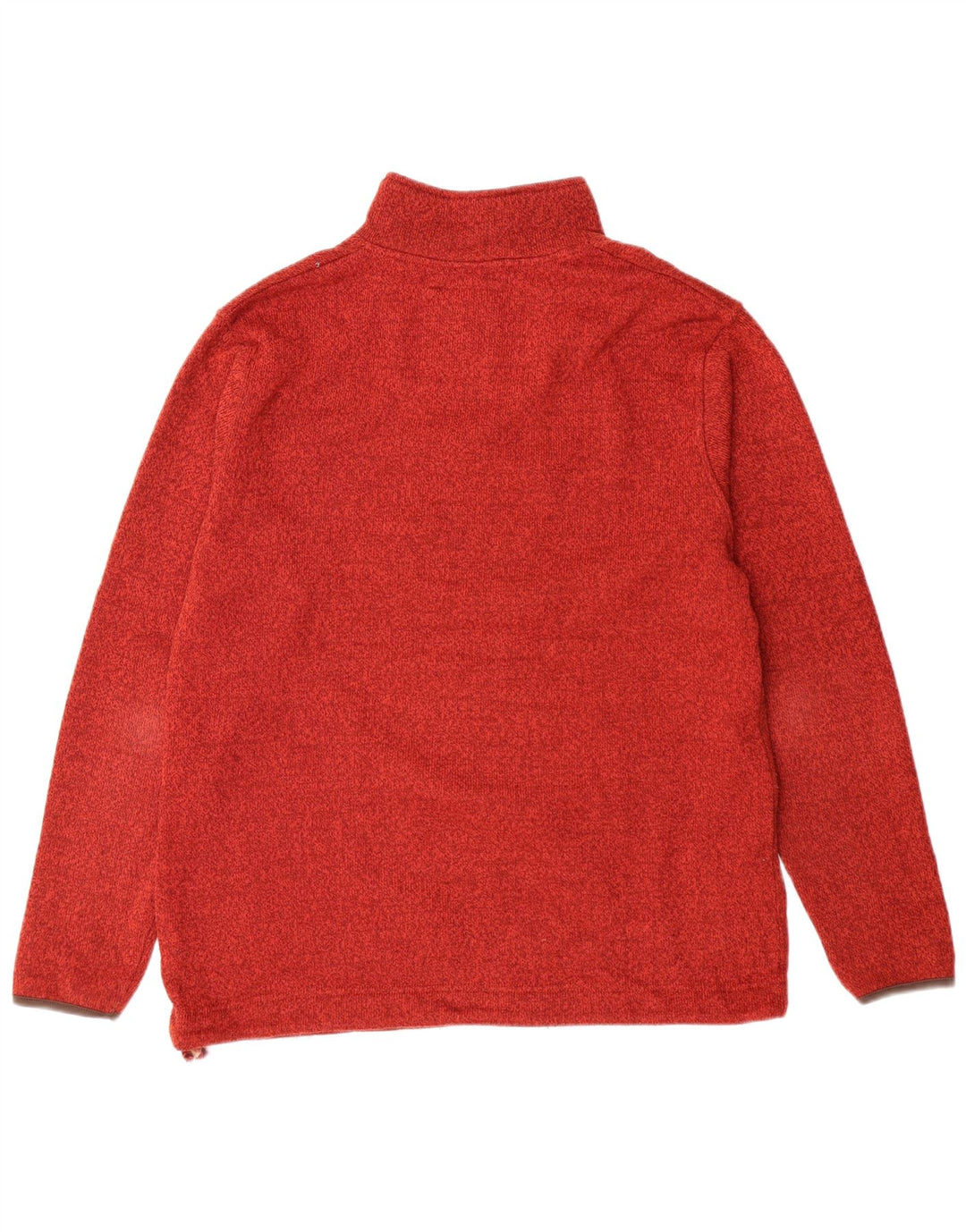 Weird Fish Sweat-shirt à col zippé pour homme en polyester moucheté rouge
