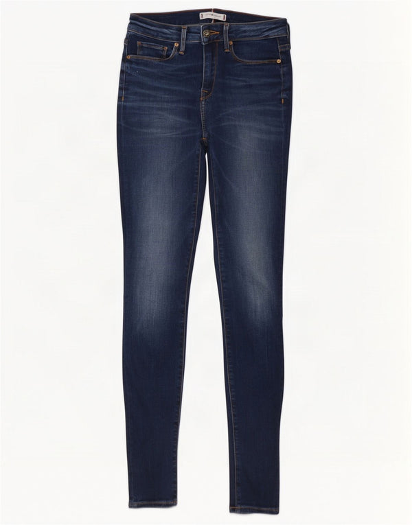 Tommy Hilfiger Womens Como Skinny Jeans W25 L30 Navy Blue Cotton
