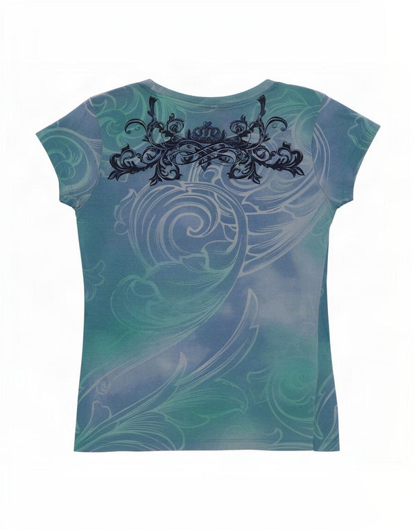 Ženska majica kratkih rukava Hard Rock Cafe Rome Graphic UK 8 Small Multicolored