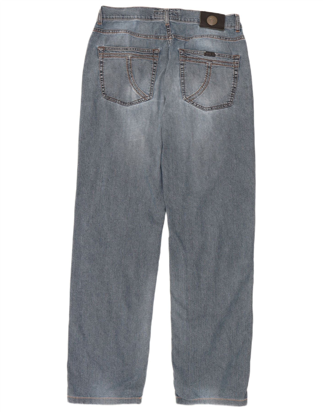 Trussardi Straight Jeans til mænd W34 L32 blå bomuld