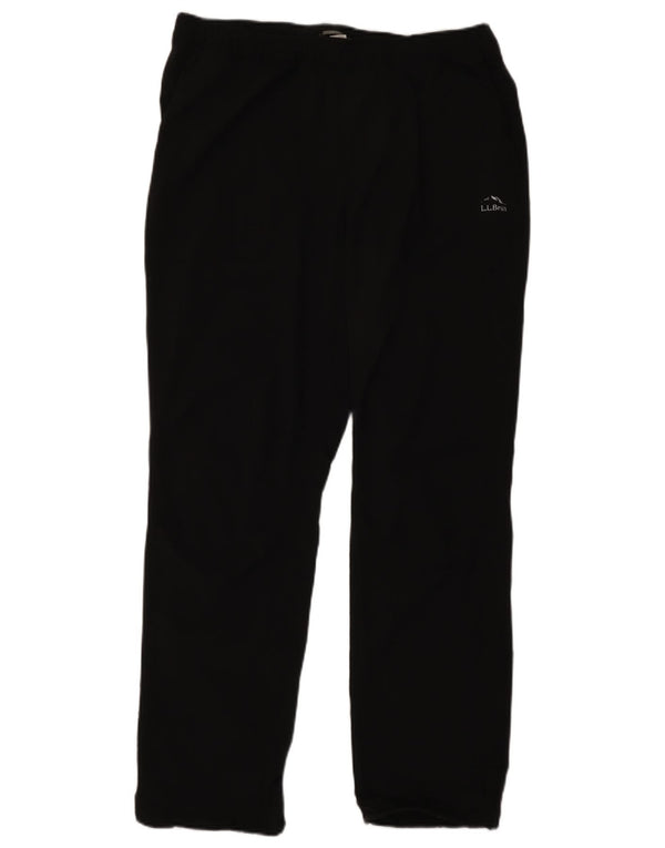 L.L.Bean Mens Tracksuit Trousers Large  Black Polyester