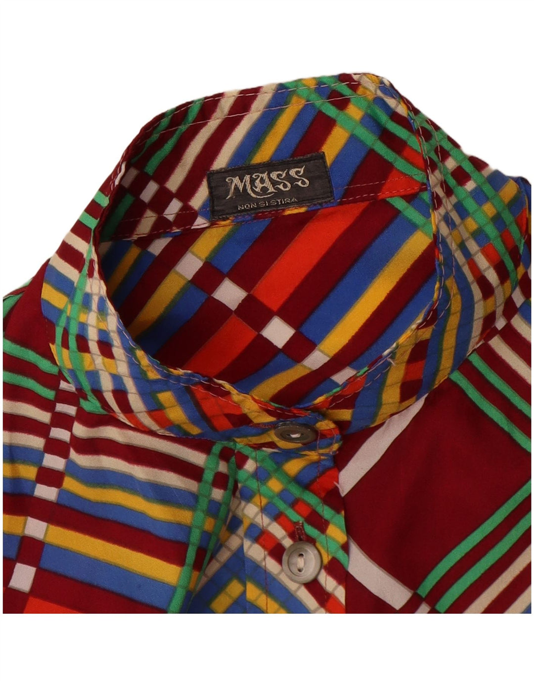 Mass Womens Shirt Blouse UK 14 Medium Multicoloured Check