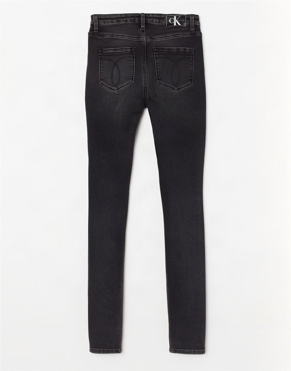 Calvin Klein Jean skinny graphique femme W28 L32 coton noir