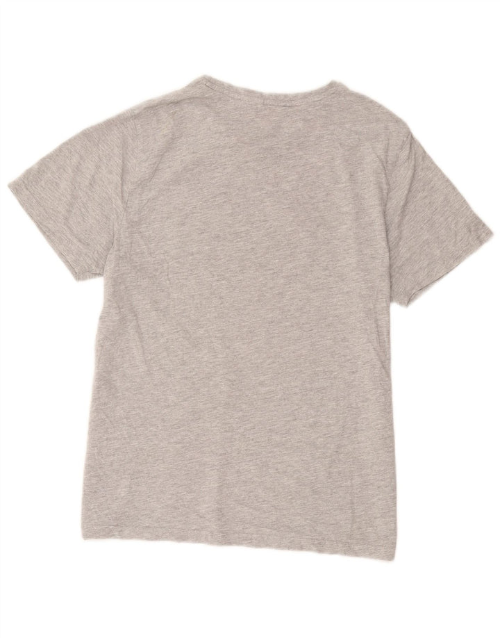 Animal Mens Graphic T-Shirt Top Medium Grey Cotton