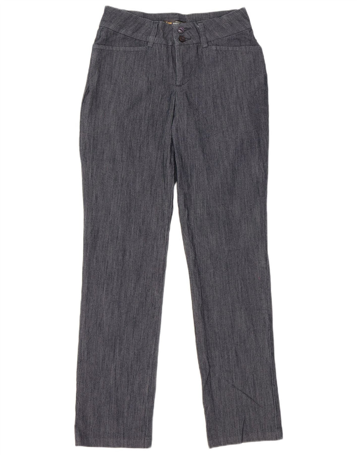 LEE Womens Regular Fit Casual Trousers US 6 Medium W28 L31 Navy Blue