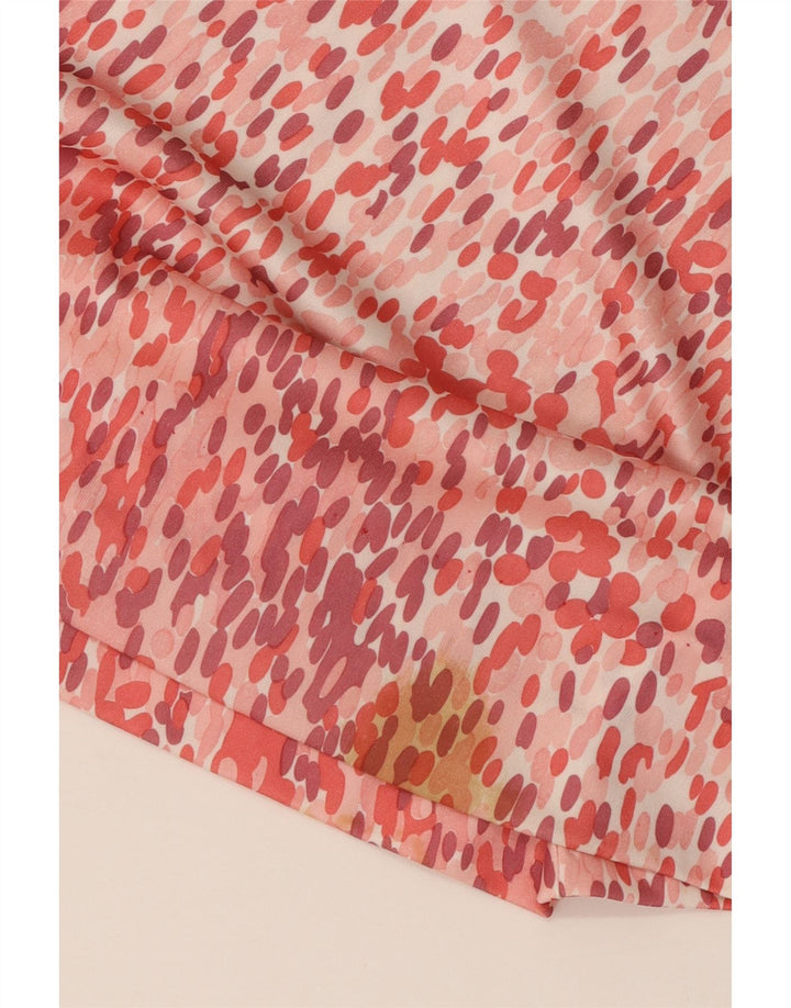 ANNARELLA Womens Long Sleeve A-Line Dress IT 46 Large Pink Spotted