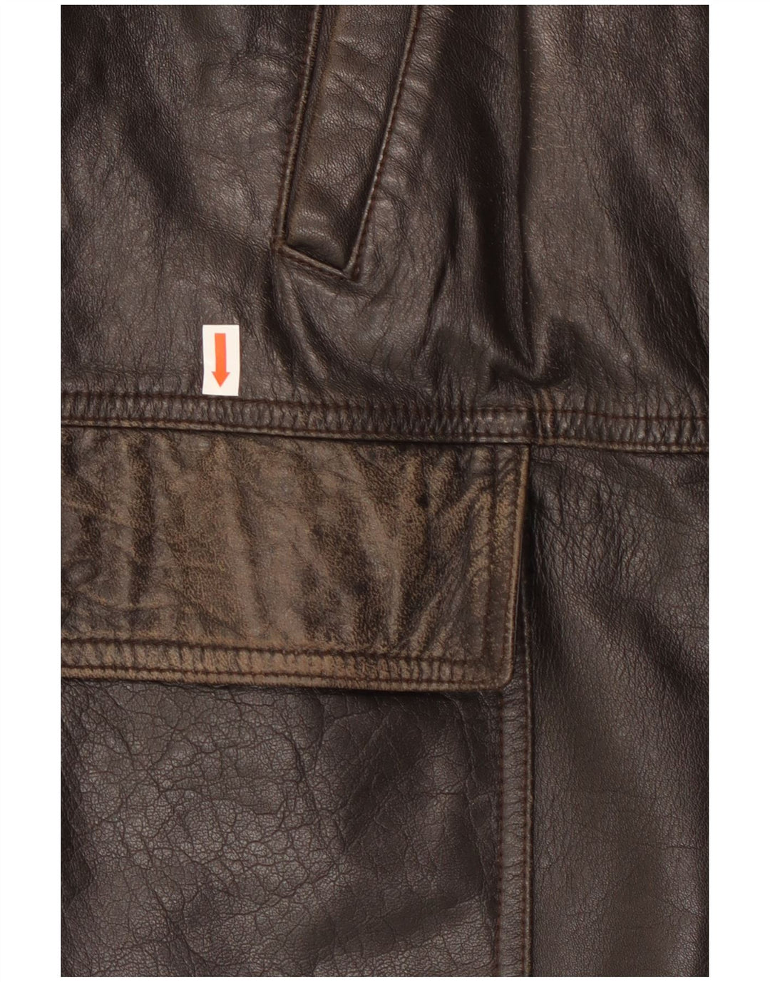 Lavorazione Artigianale Mens Leather Jacket IT 48 Medium Brown Leather