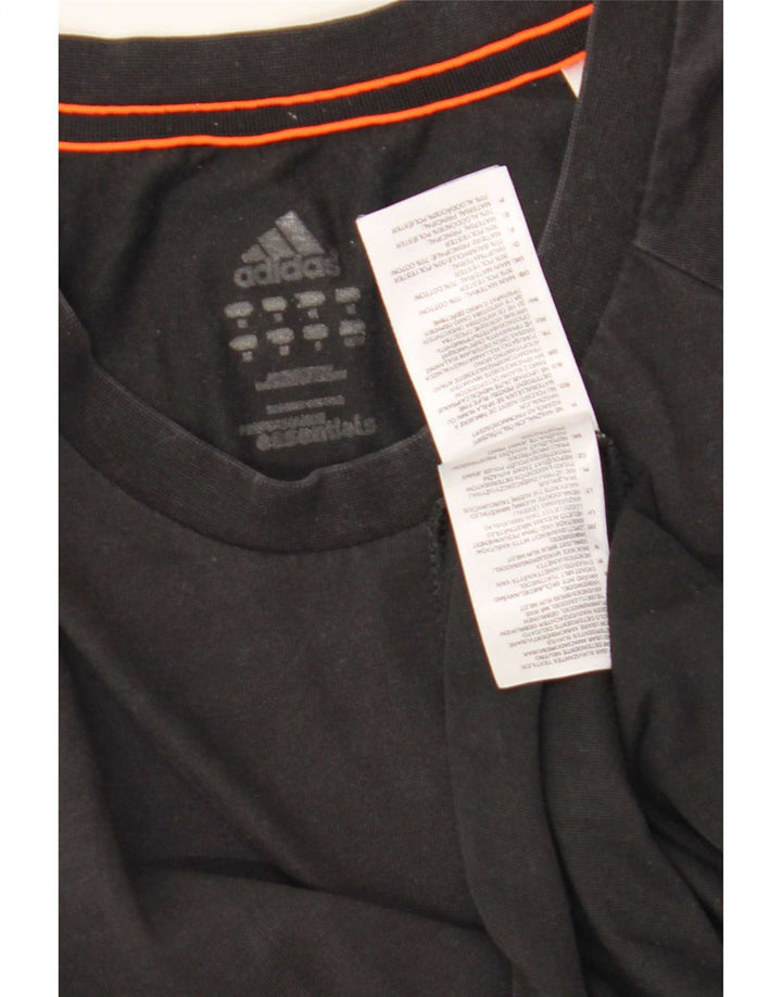 Adidas Hommes Climalite T-Shirt Haut Noir Moyen Coton