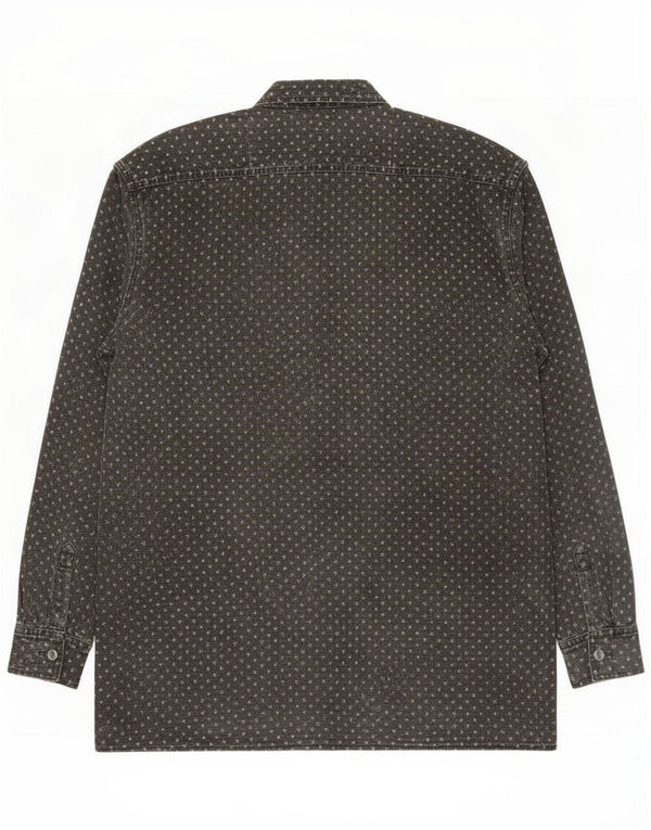 Vintage herreskjorte 2XL sort plettet