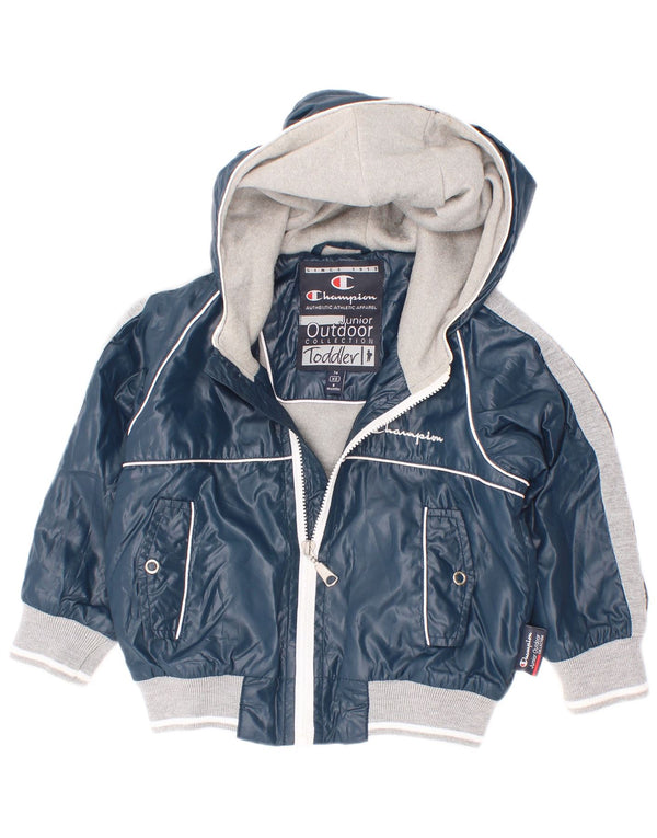 Champion Baby-Jungen-Trainingsanzug-Top-Jacke, 6–9 Monate, XS, Marineblau, Farbblock