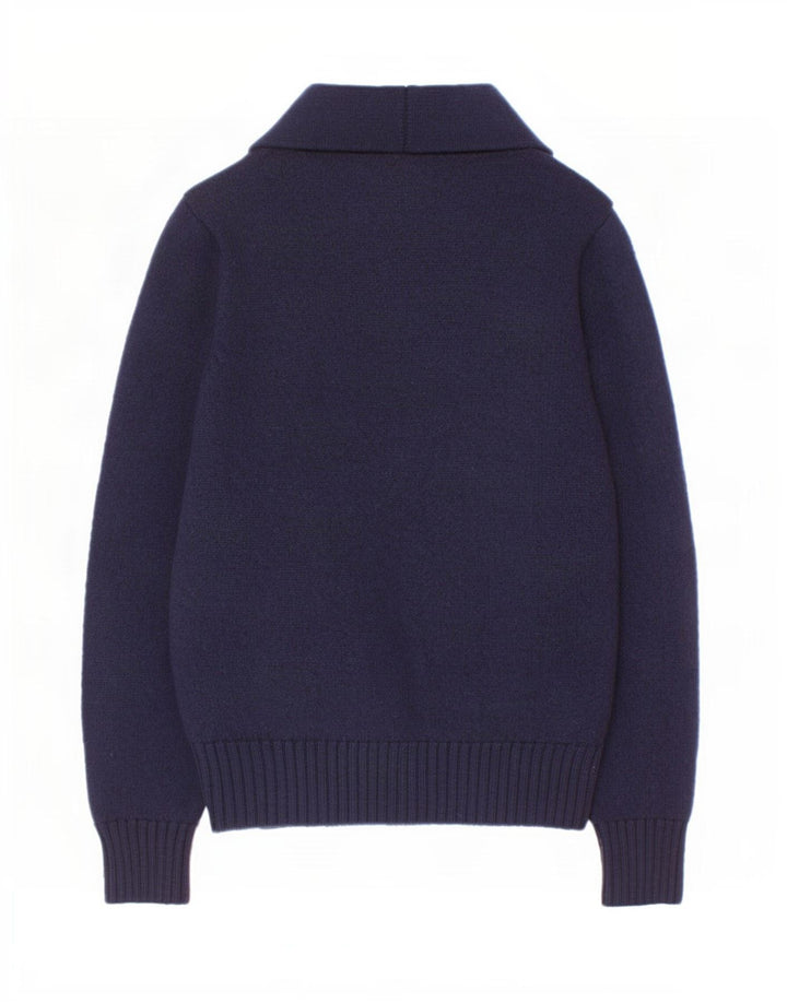Maglione Cardigan Bambino Fay 9-10 Anni in Lana Blu Navy
